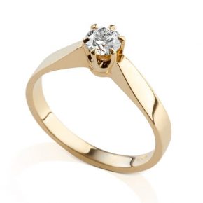 טבעת אירוסין זהב צהוב