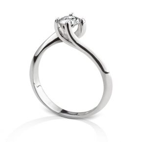 טבעת אירוסין בעיצוב טוויסט