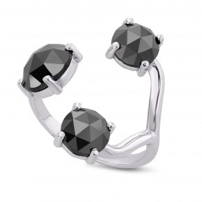 טבעת יהלומים שחורים AJR5133
